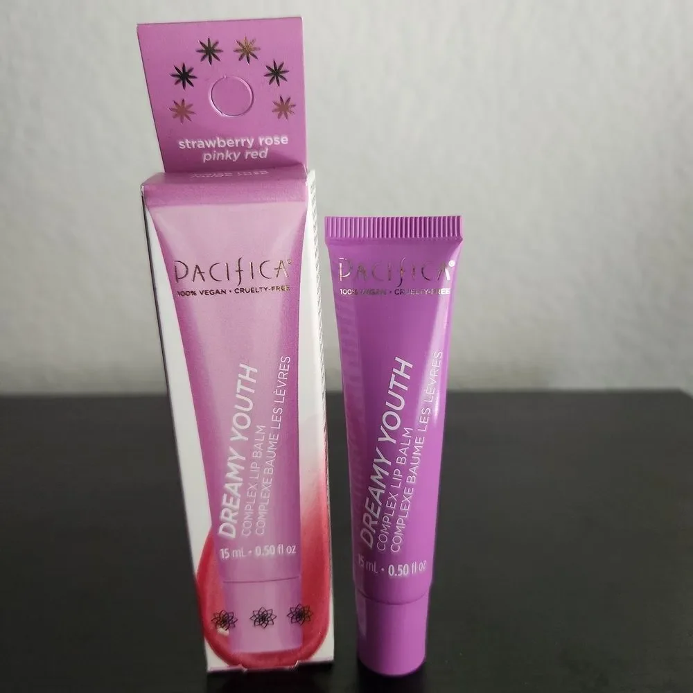 Pacifica Dreamy Youth Complex Lip Balm Strawberry Rose Hydrating 0.50 fl.oz